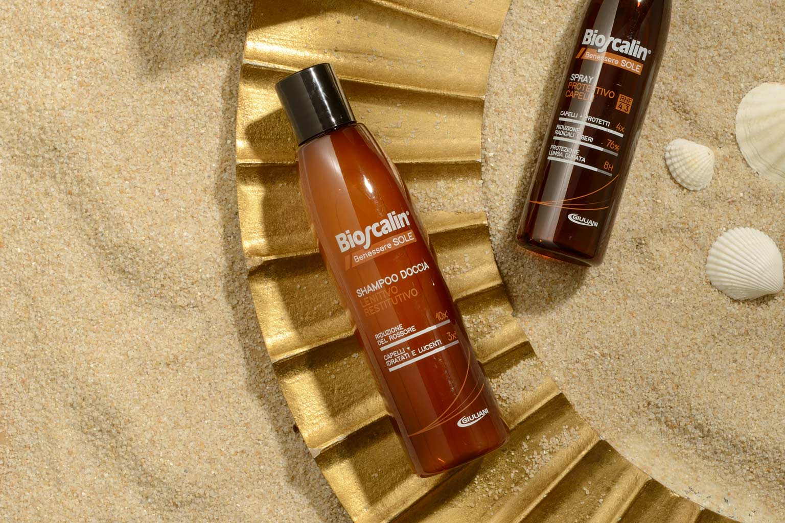 LA DUPLICE EFFICACIA DELLO SHAMPOO DOCCIA BENESSERE SOLE BIOSCALIN®